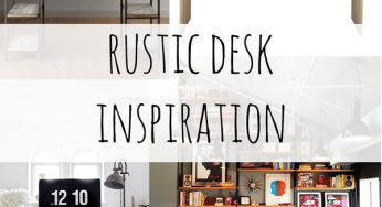 Rustic Wood Desk Inspiration