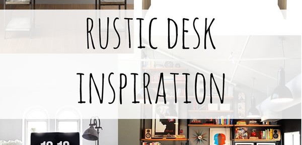 Rustic Wood Desk Inspiration